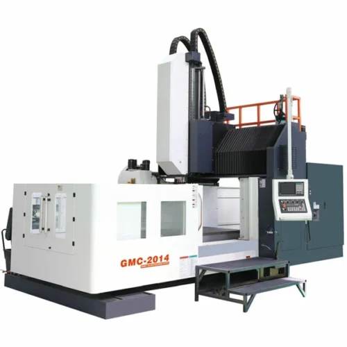 cnc-gantry-milling-machine-front-view CNC gantry milling machine with heavy duty structure for large workpiece machining and industrial milling applications