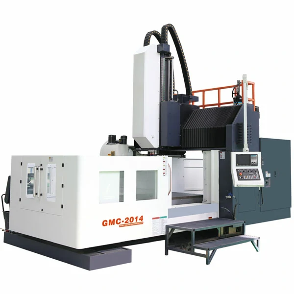 cnc-gantry-milling-machine-front-view CNC gantry milling machine with heavy duty structure for large workpiece machining and industrial milling applications