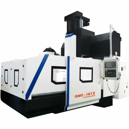 Gantry machining center with large worktable and rigid structure for heavy duty machining applications