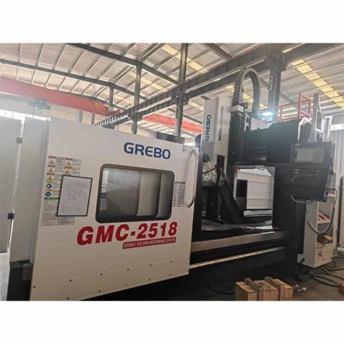 gmc2518-double-column-machining-center-front-full-view2 Isometric full view of GMC2518 double column CNC milling machine in workshop