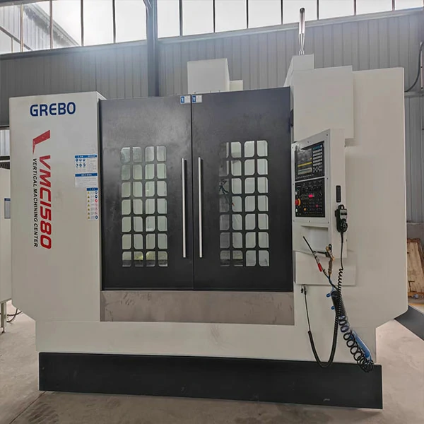 heavy-duty-vertical-machining-center-workshop Heavy duty vertical machining center installed in workshop for large workpiece machining applications