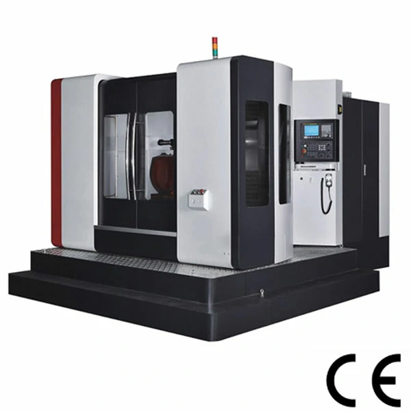 Horizontal machining center with FANUC CNC system and BT50 spindle for industrial machining
