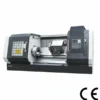 Slant Bed CNC Lathe side view with inclined bed structure