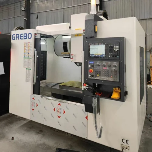 vmc650-cnc-machining-center-right-side-view VMC650 CNC machining center right side showing spindle and worktable area